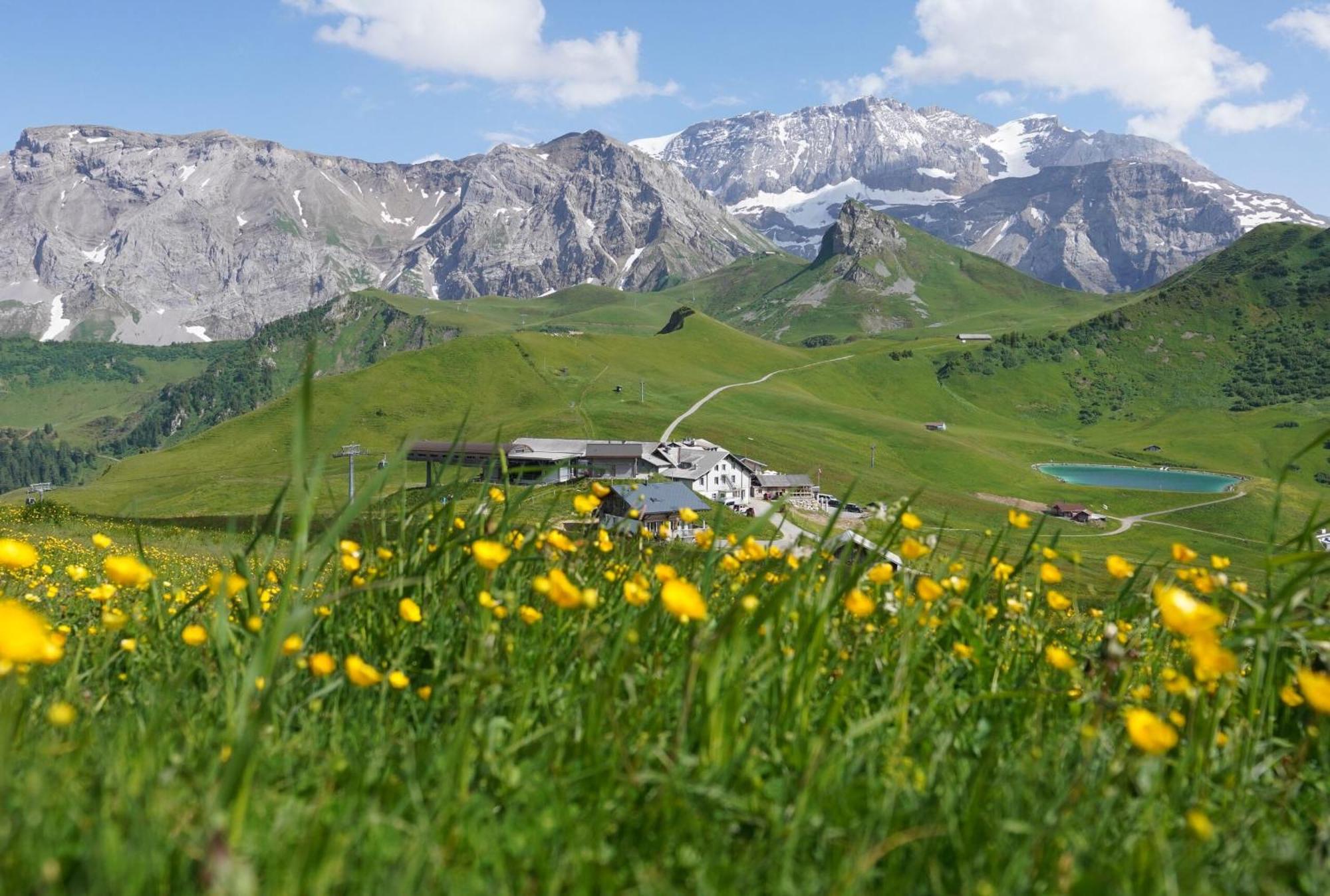 Berghotel Hahnenmoos Adelboden Kültér fotó